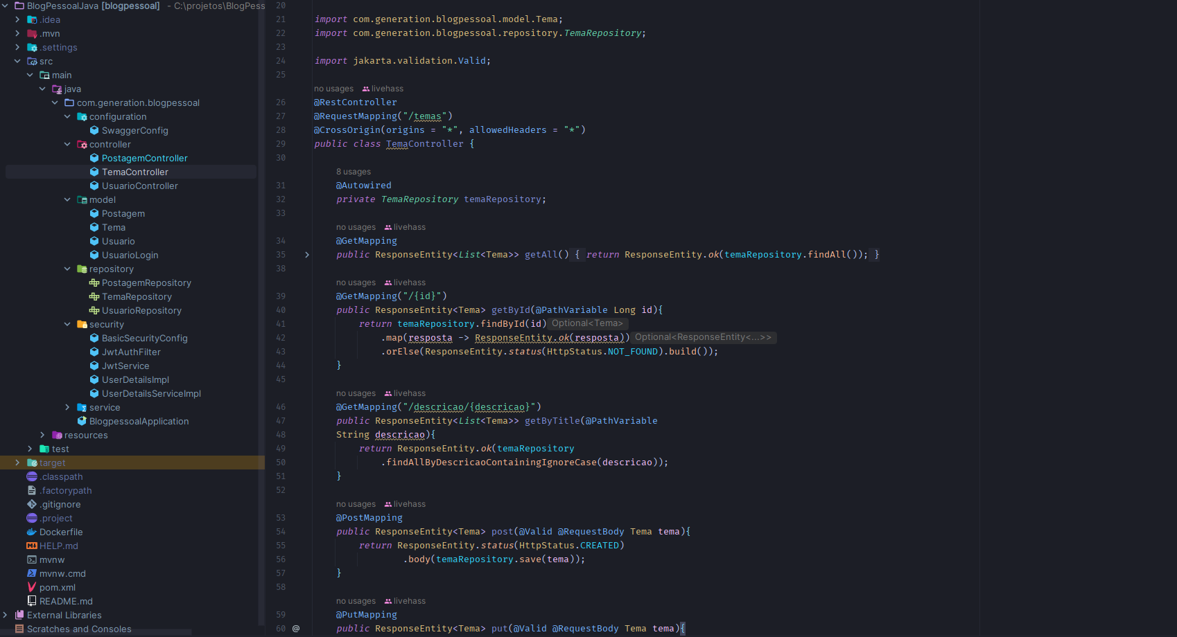 E-commerce Application (SpringBoot)